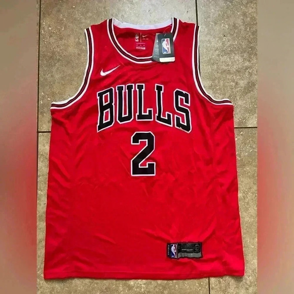 NWT Chicago Bulls Nike Icon Edition Swingman Jersey Red - Lonzo Ball - Unisex XL - Picture 3 of 9